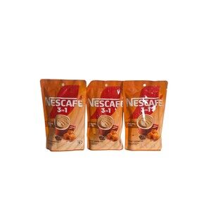 3 Packs Nescafe 3-1 Caramel Latte Instant Coffee Mix 4.06 Oz Each